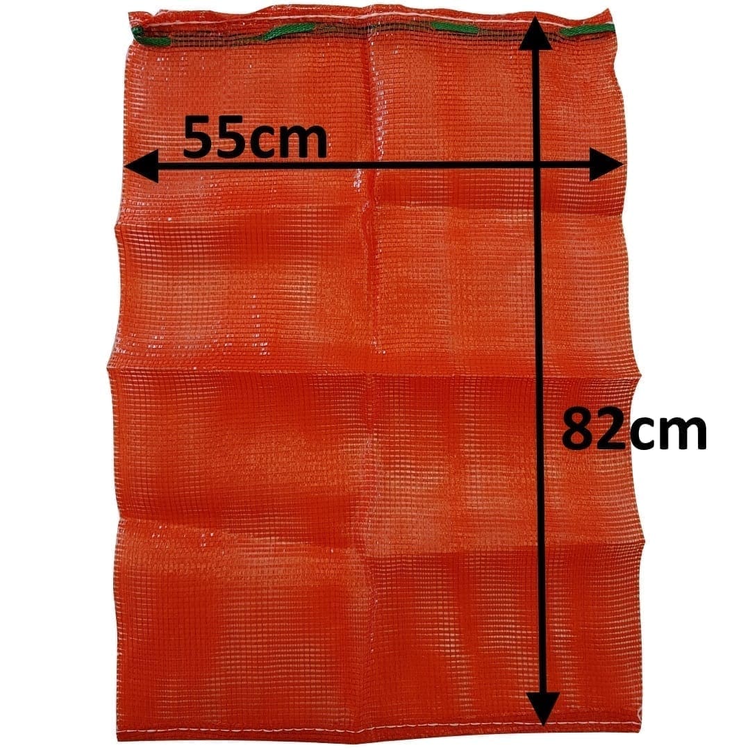 Mesh Bags - UV-Treated, Rot-Proof, Professional-Grade Reusable Polypropylene Net Bags for Firewood, Fruit, Vegetables and More