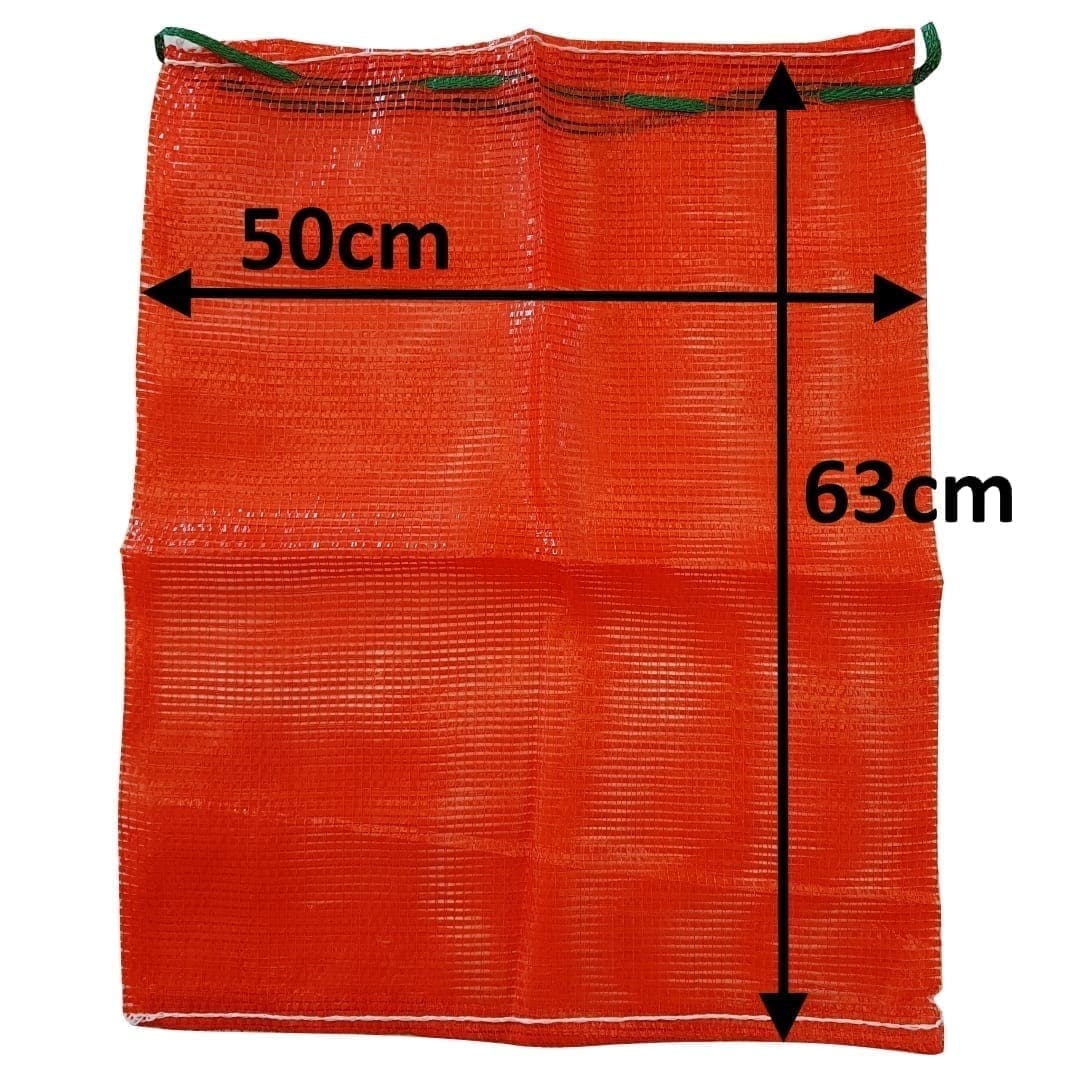 Mesh Bags - UV-Treated, Rot-Proof, Professional-Grade Reusable Polypropylene Net Bags for Firewood, Fruit, Vegetables and More