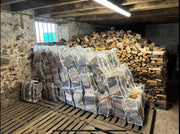 Woven Firewood Jumbo Bag - Heavy-Duty Ventilated FIBC for Drying and Storing Logs (25x40x50cm)