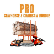 Forest Master Pro Sawhorse & Chainsaw Kit Bundle