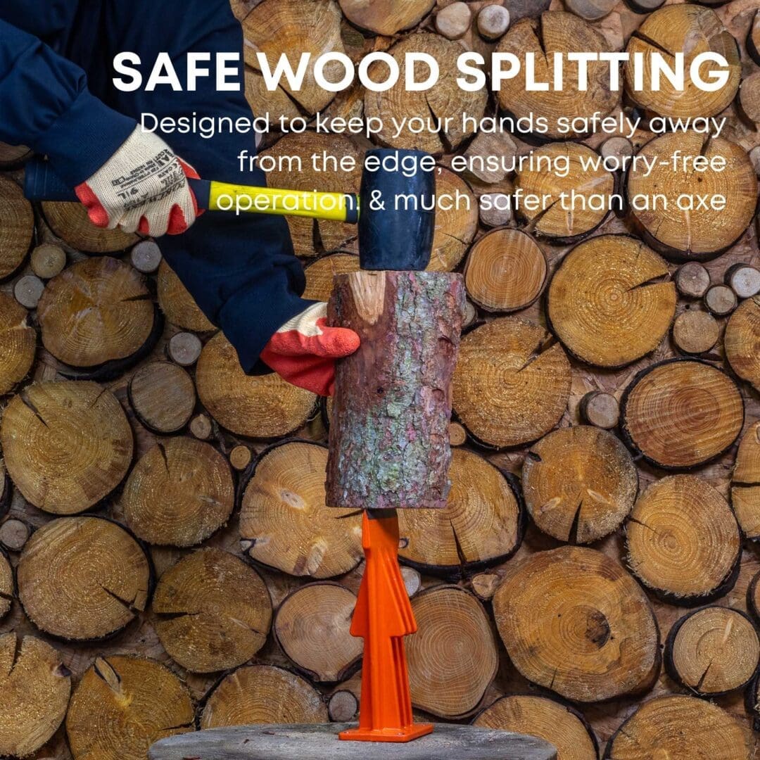 FM9LS 9" Manual Kindling & Log Splitter - Portable Precision and Safety for All Your Wood-Splitting Needs