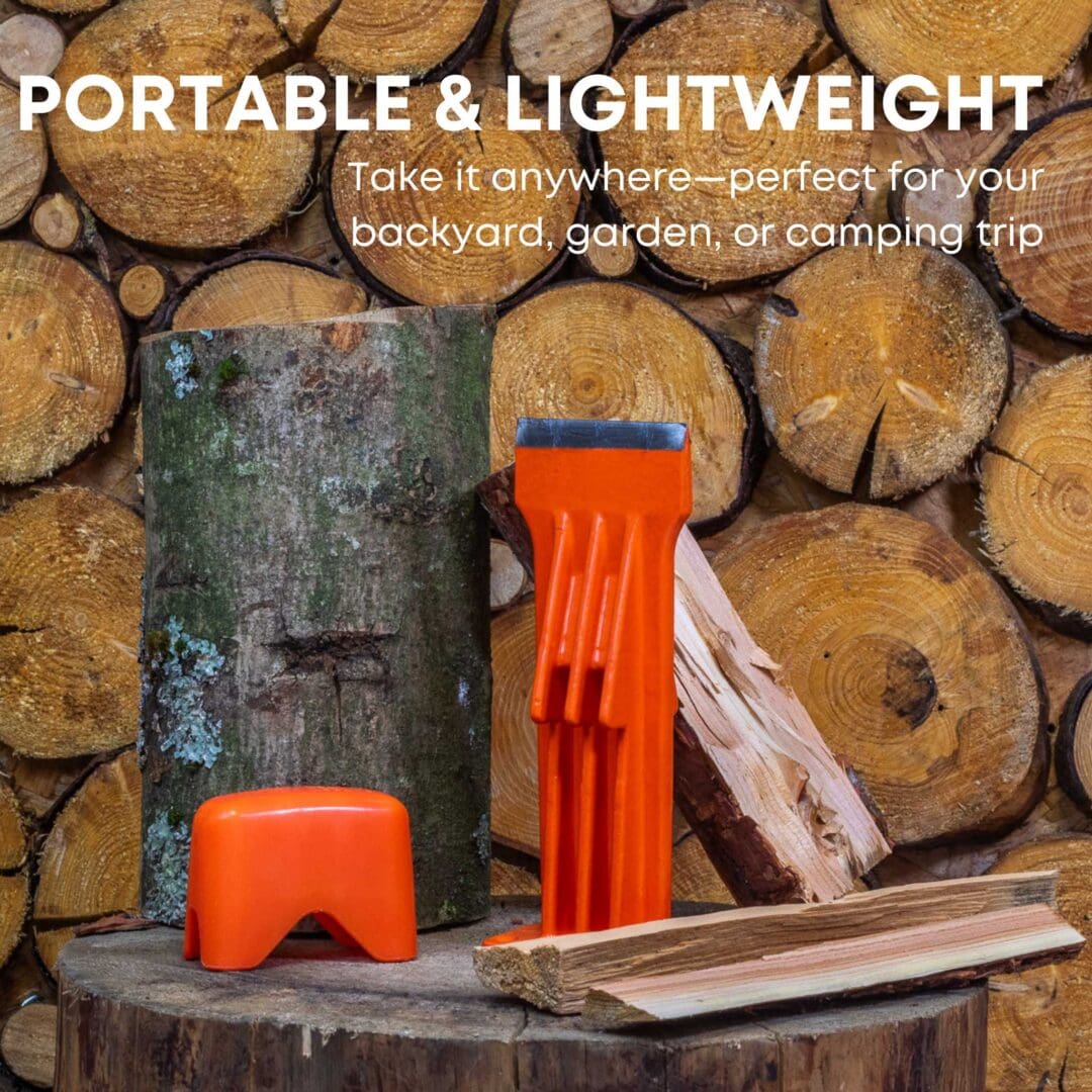FM9LS 9" Manual Kindling & Log Splitter - Portable Precision and Safety for All Your Wood-Splitting Needs