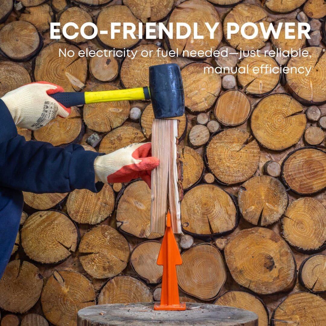 FM9LS 9" Manual Kindling & Log Splitter - Portable Precision and Safety for All Your Wood-Splitting Needs