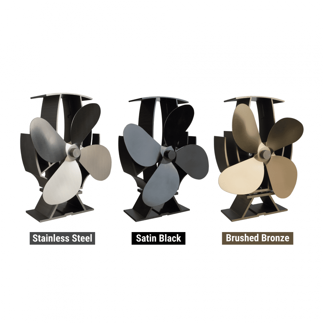 SuperFast Semi-Heated Stove Fan: Rapid Heat Distribution, Energy-Efficient, Reduced Drag Blade Design
