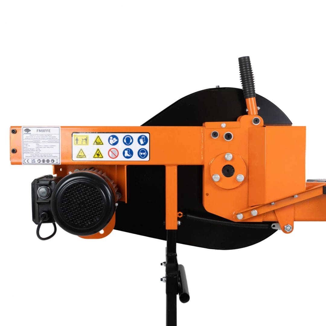 8 Ton Electric Log Splitter - Work Bench & Guard FM8