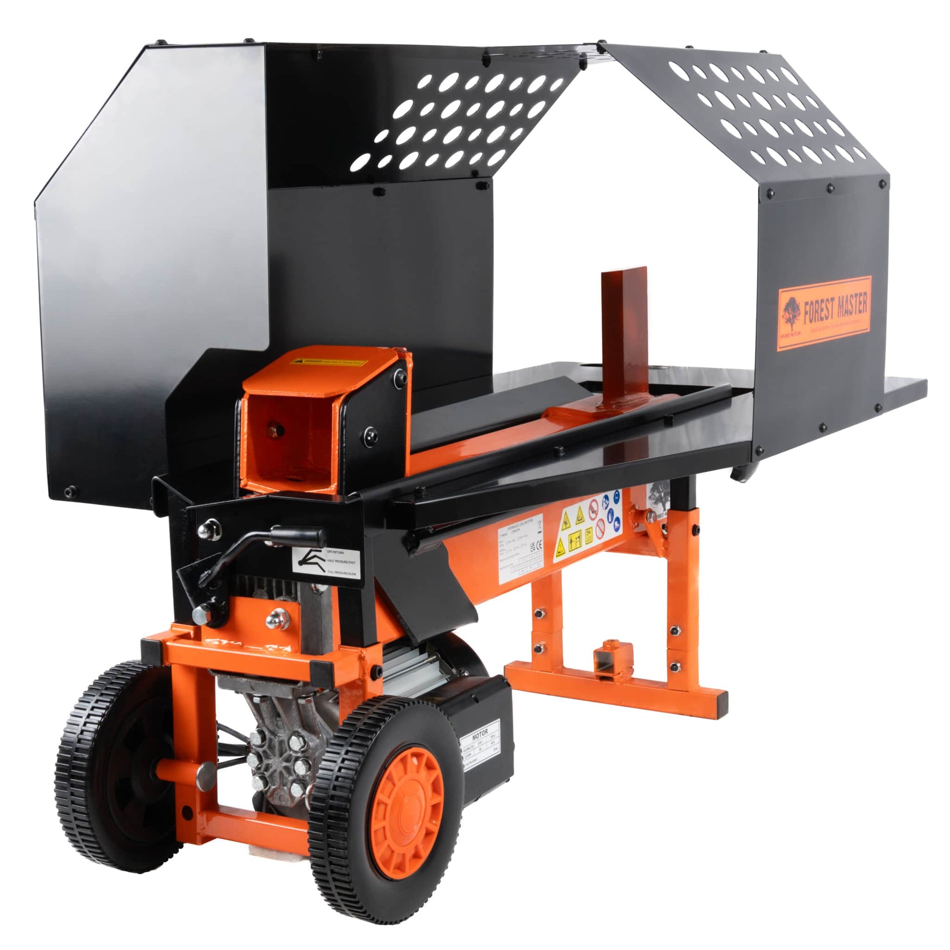Forest Master FMX4-PRO Electric Log Splitter - 8 Ton 2-Speed with Work Bench & Guard - product image 5