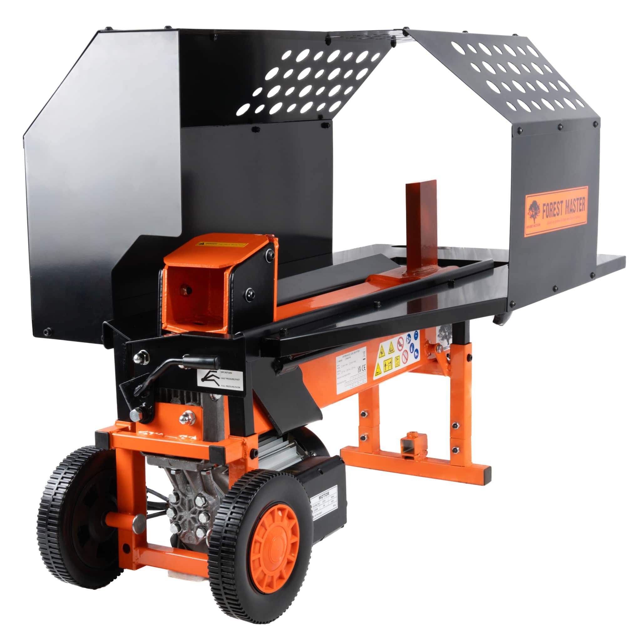 Forest Master FMX4-PRO Electric Log Splitter - 8 Ton 2-Speed with Work Bench & Guard - product image 5