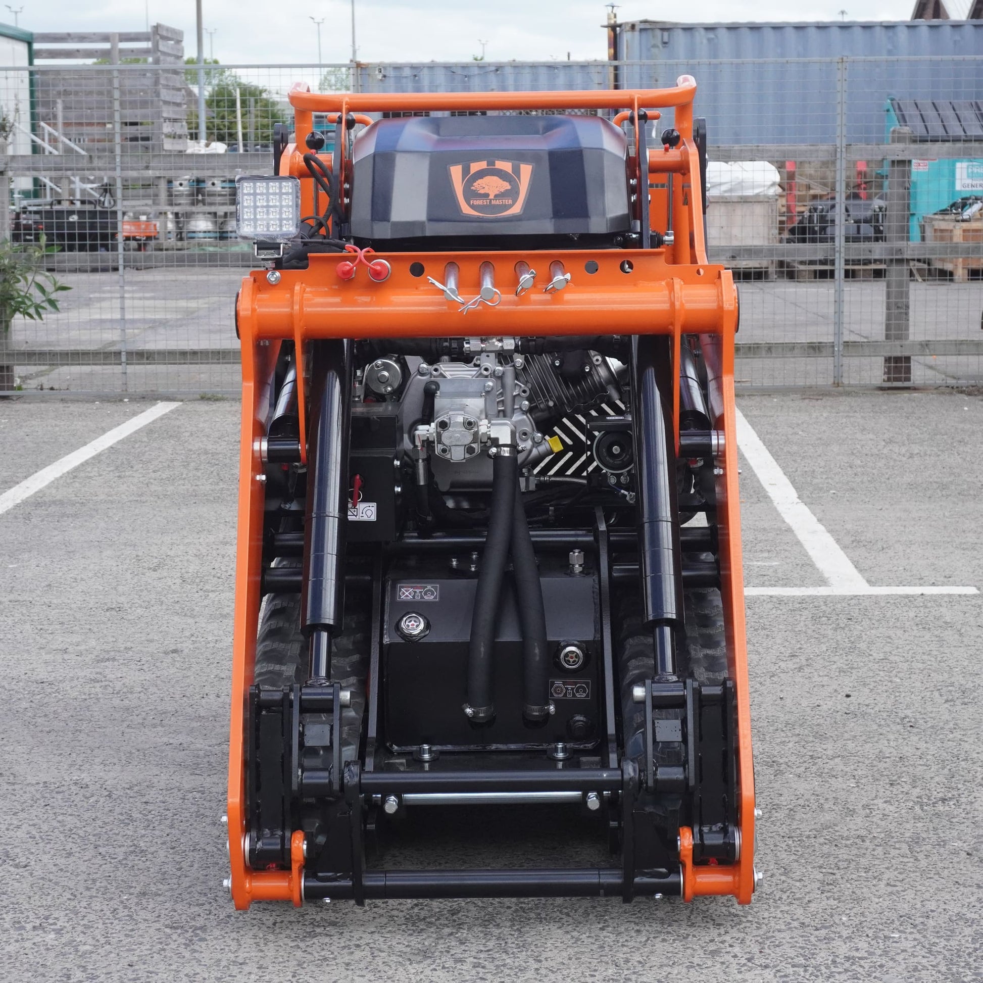 Stand-On Mini Skid Steer Loader - 306cc Petrol Compact Tracked Loader