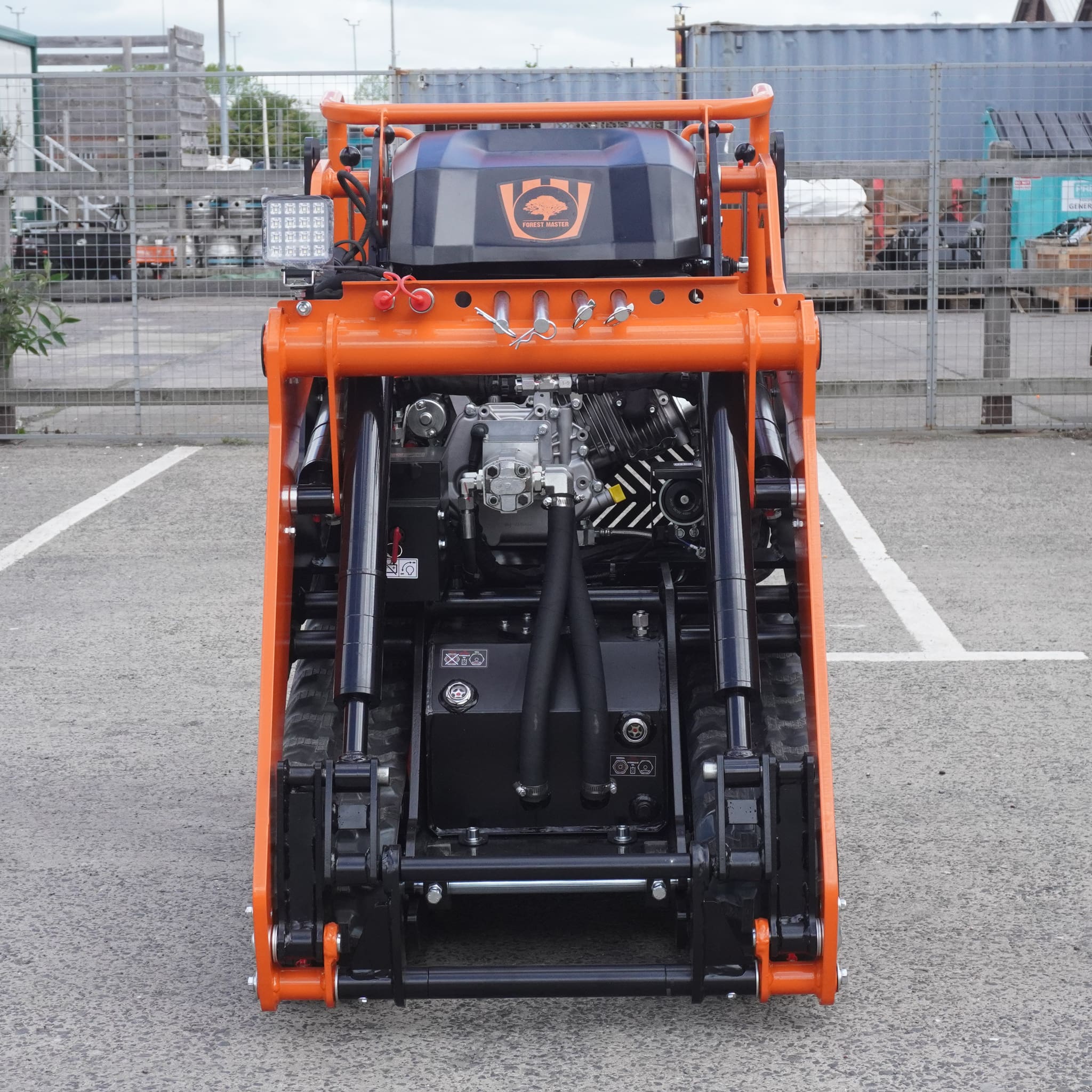 Stand-On Mini Skid Steer Loader - 306cc Petrol Compact Tracked Loader