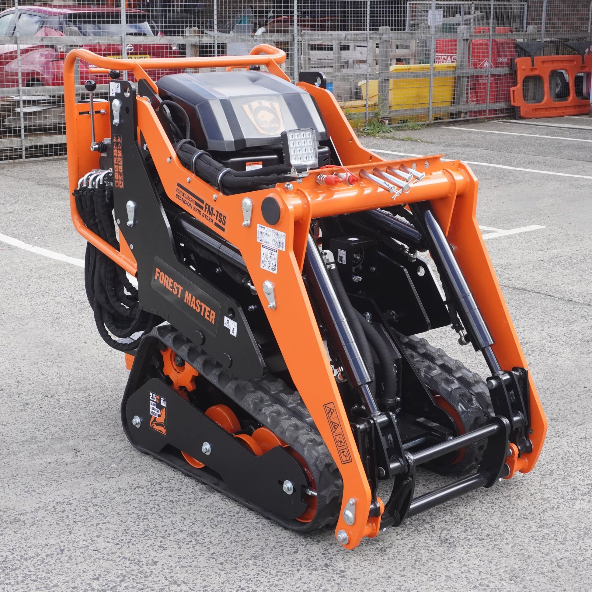 Stand-On Mini Skid Steer Loader - 306cc Petrol Compact Tracked Loader