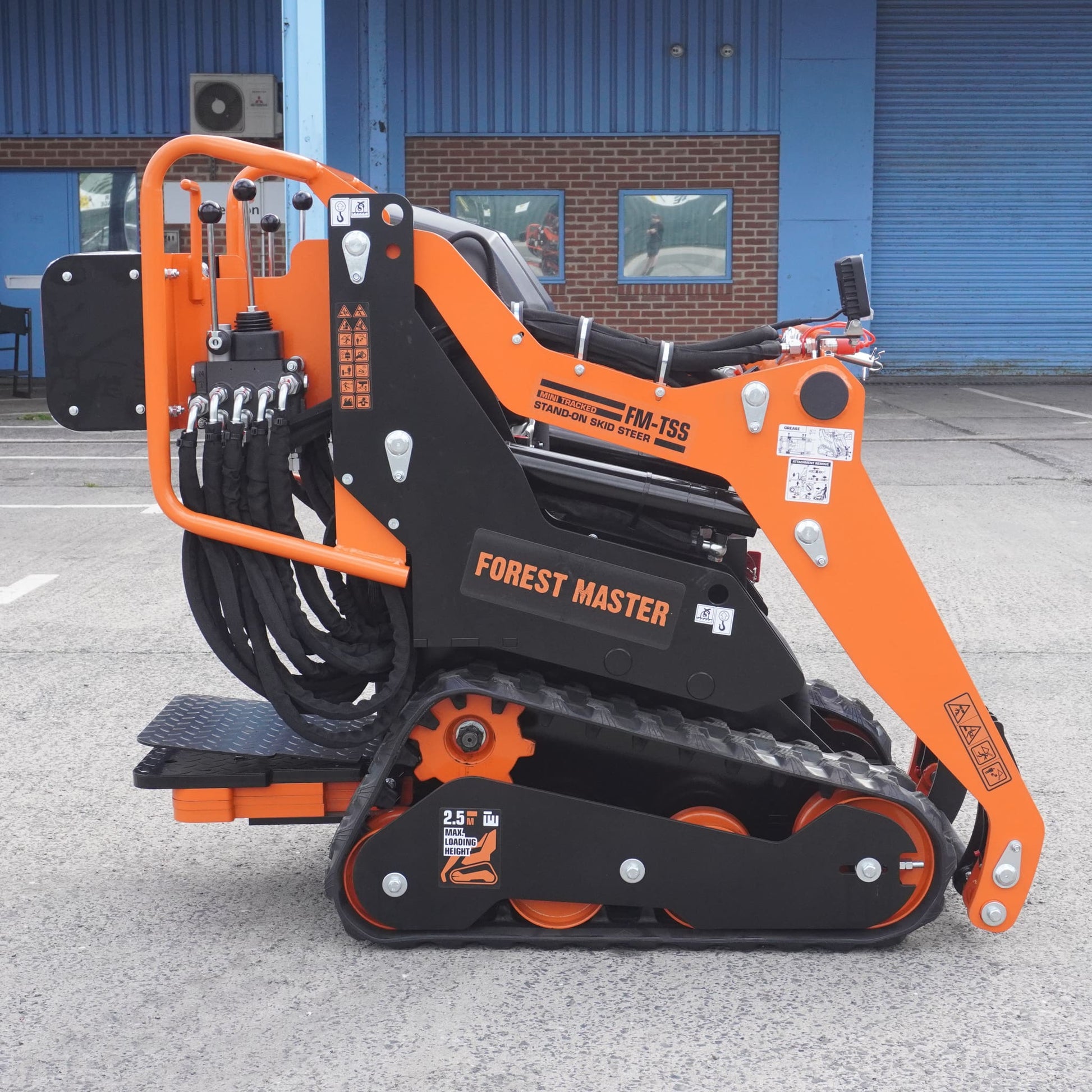 Stand-On Mini Skid Steer Loader - 306cc Petrol Compact Tracked Loader