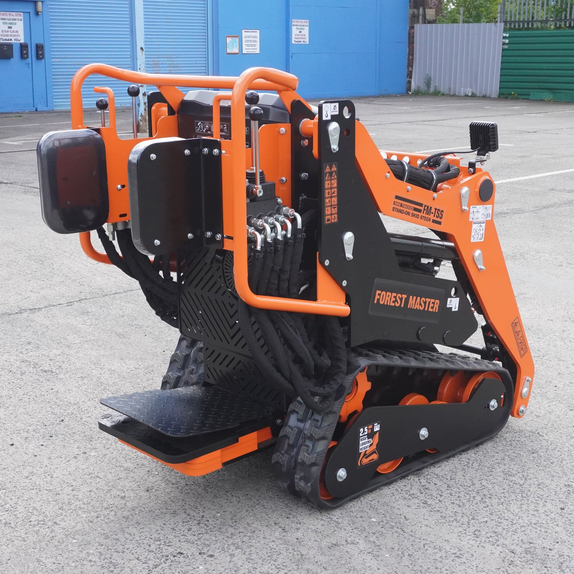 Stand-On Mini Skid Steer Loader - 306cc Petrol Compact Tracked Loader