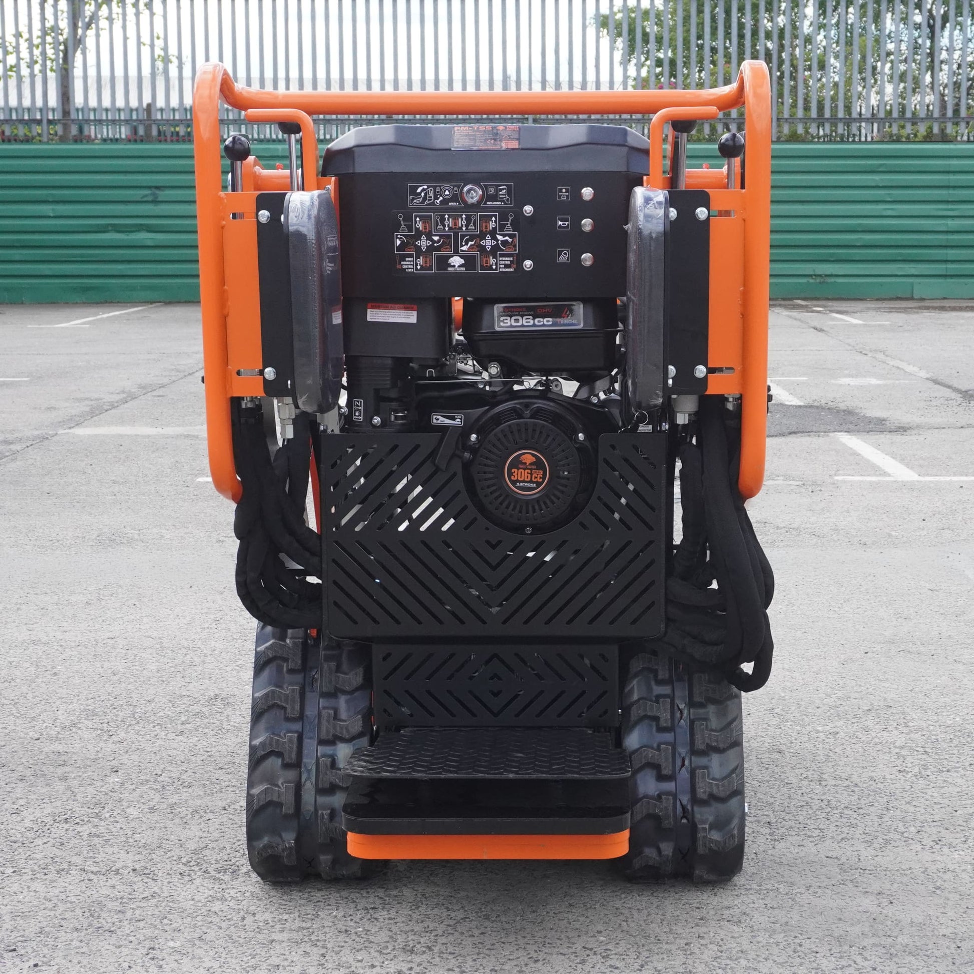 Stand-On Mini Skid Steer Loader - 306cc Petrol Compact Tracked Loader