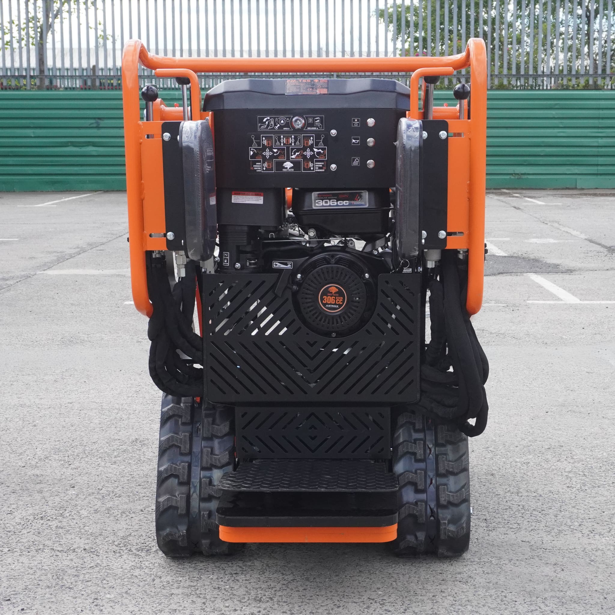Stand-On Mini Skid Steer Loader - 306cc Petrol Compact Tracked Loader