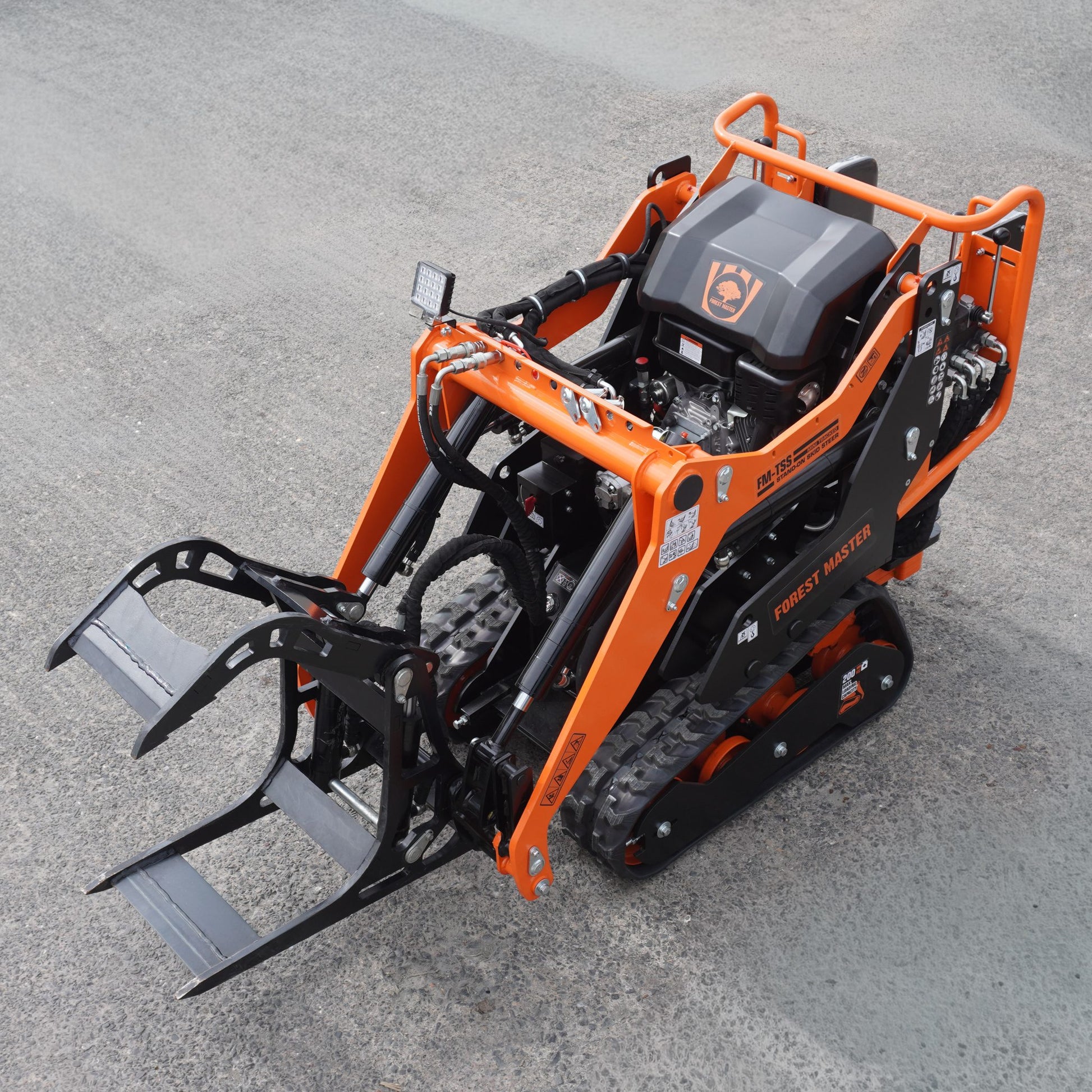Log Grapple for Skid Steer - 340mm Wide with 850mm Opening (TSS-31375)