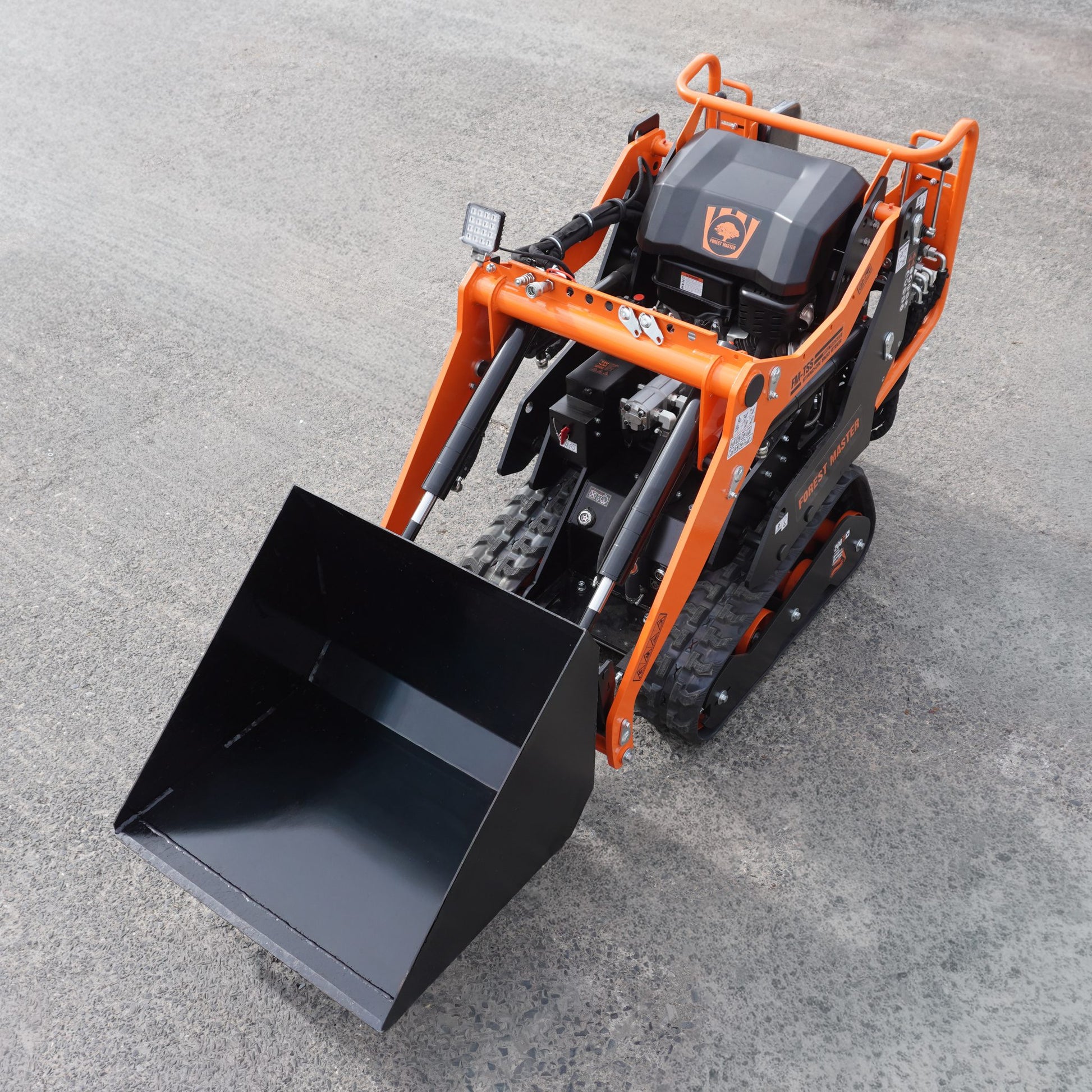 Stand-On Mini Skid Steer Loader - 306cc Petrol Compact Tracked Loader