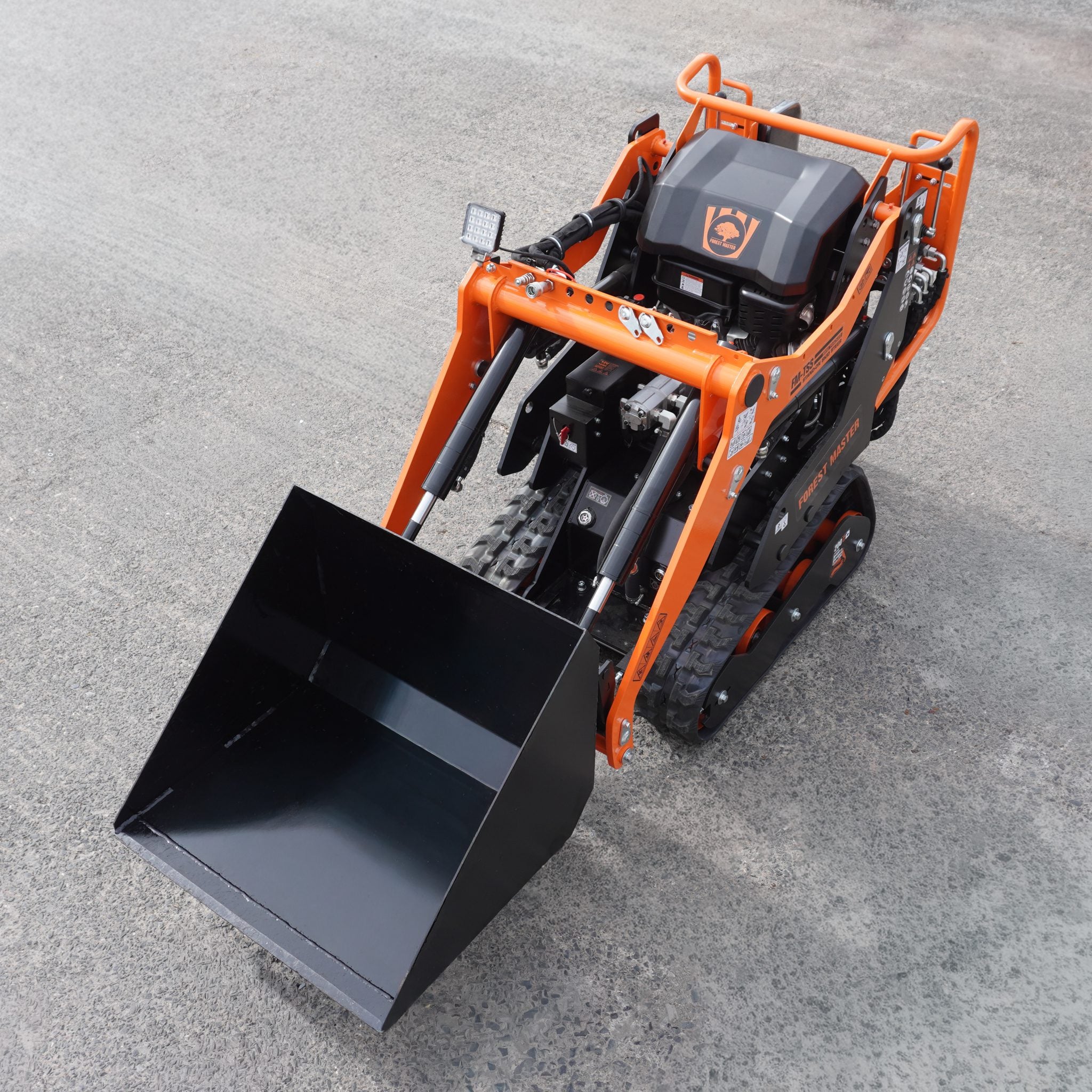 Stand-On Mini Skid Steer Loader - 306cc Petrol Compact Tracked Loader