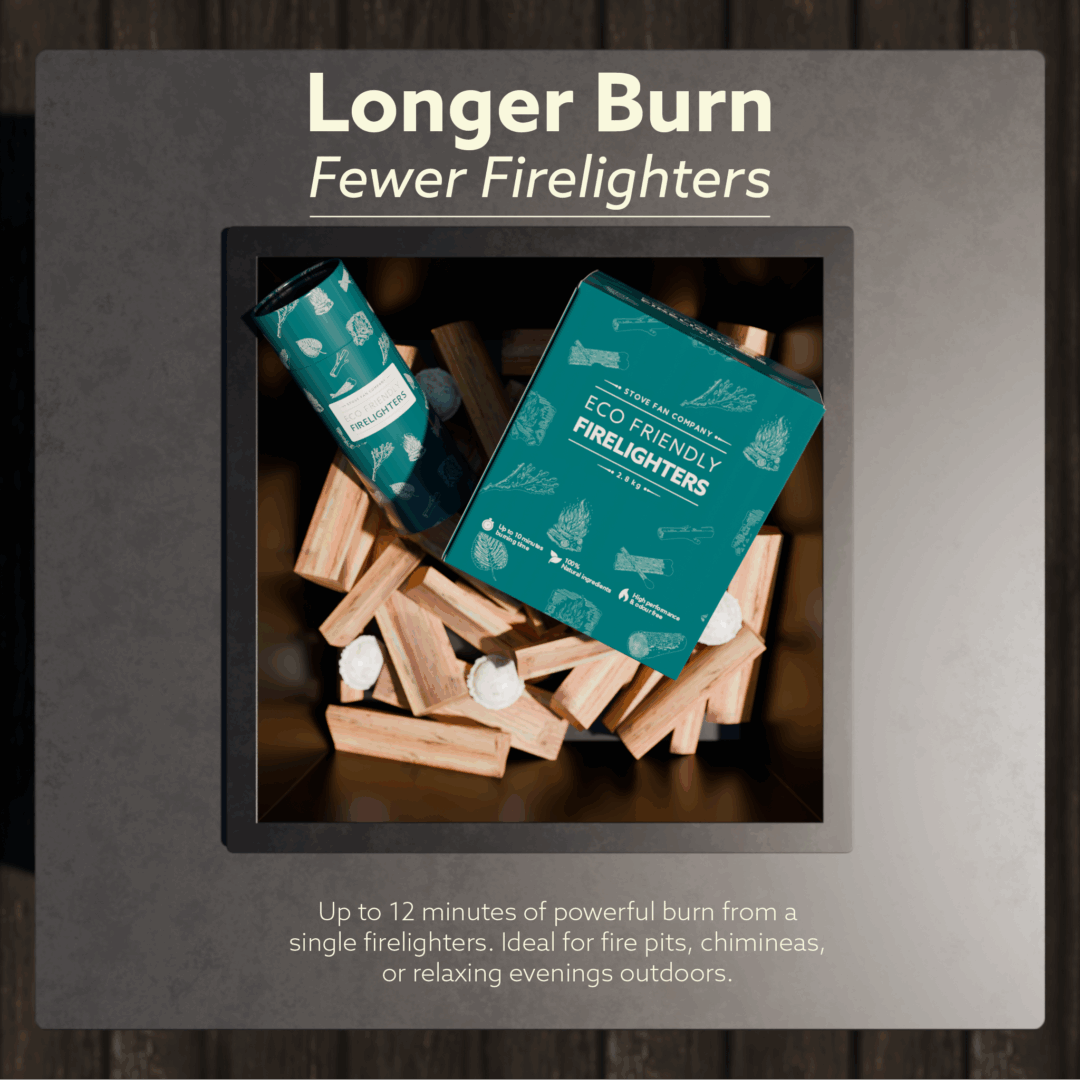 Eco-Friendly Firelighters by Stove Fan Company - The Standard for Clean, Powerful Fires