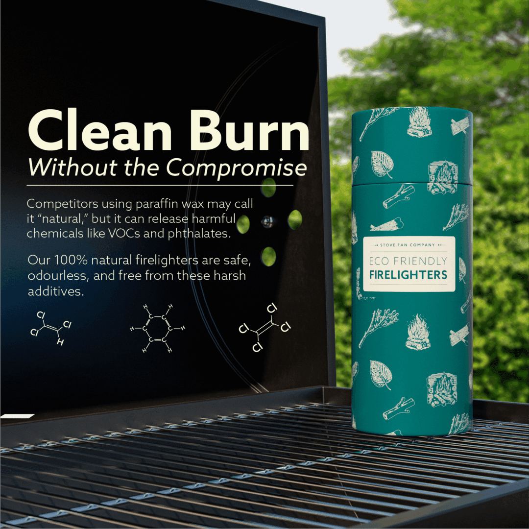 Eco-Friendly Firelighters by Stove Fan Company - The Standard for Clean, Powerful Fires