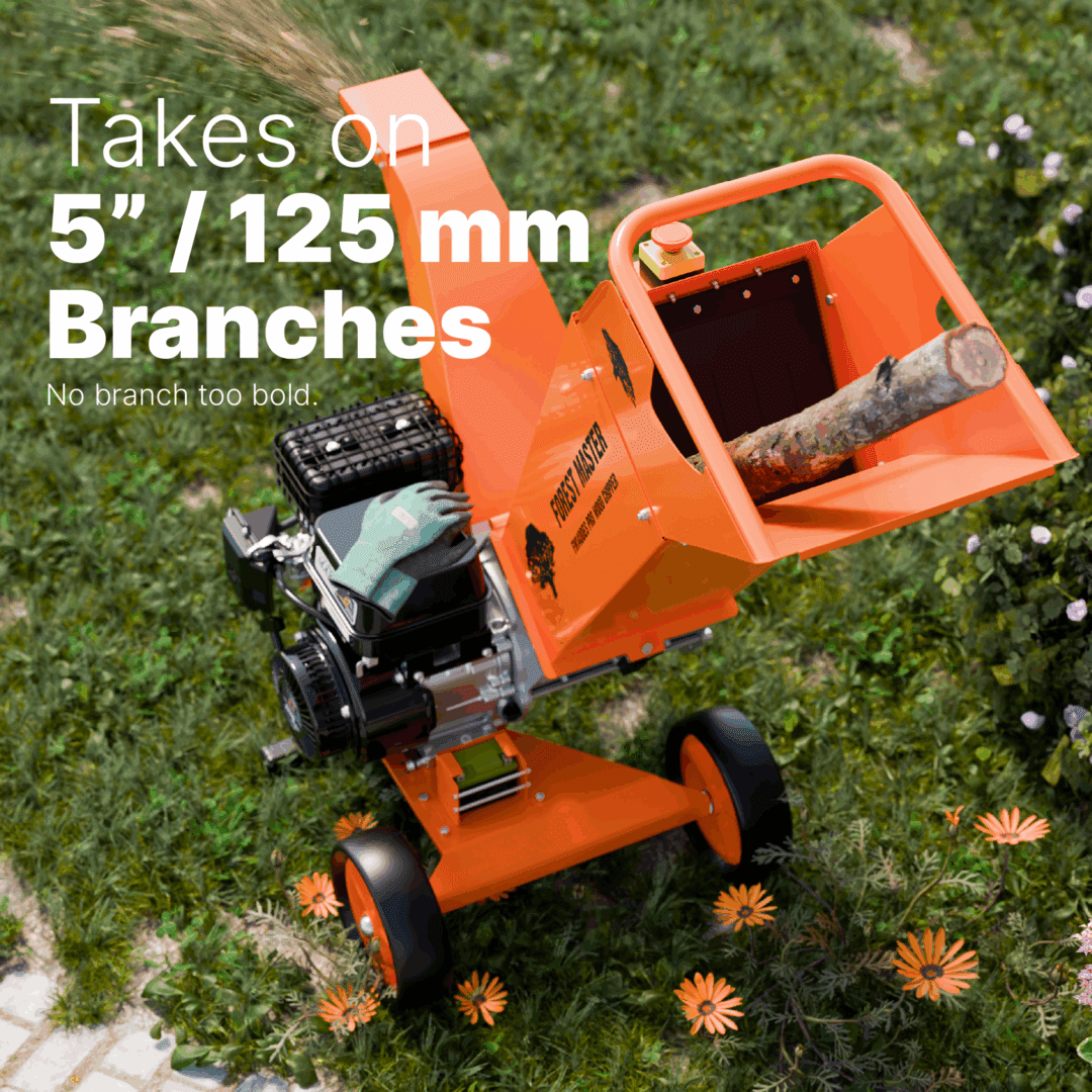 18HP Petrol Wood Chipper & Garden Shredder FM18DDES