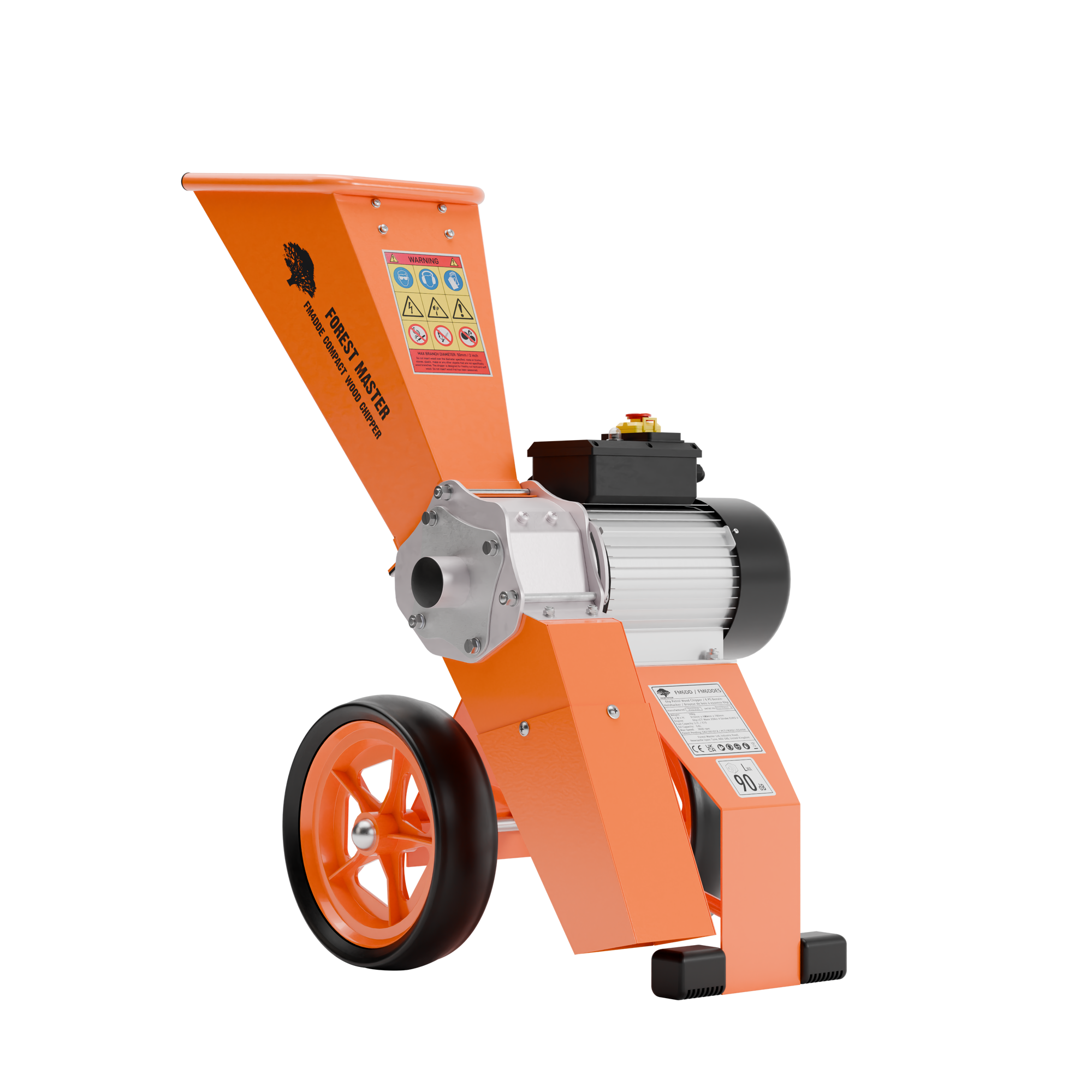 FM4DDE-MUL Electric Garden Shredder Mulcher – Compact 4HP