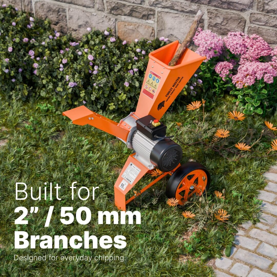 FM4DDE Compact Electric Wood Chipper 4HP Direct Drive