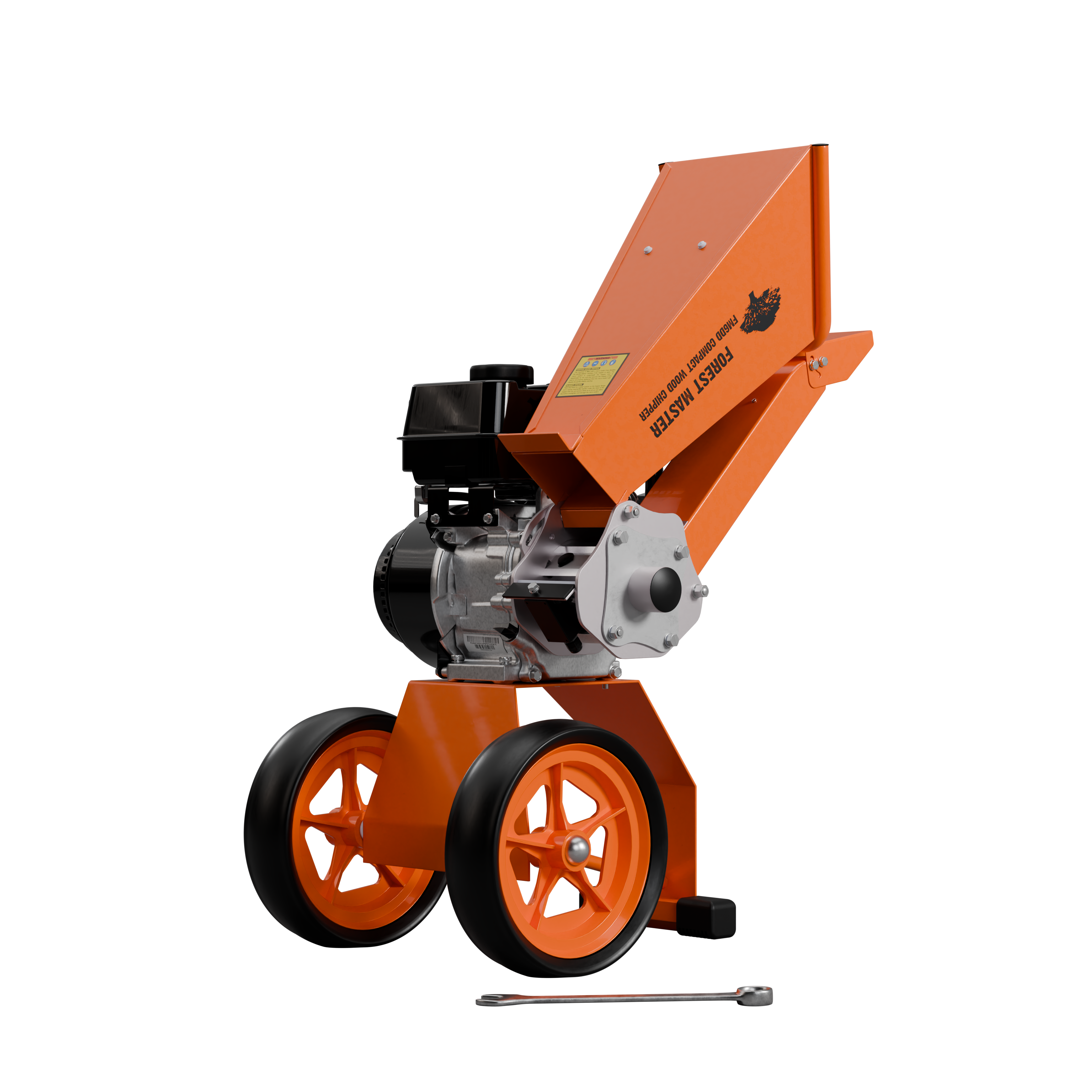 FM6DD Compact 6HP Petrol Wood Chipper – Direct Drive, Rotatable Hopper, Chips Up to 50mm