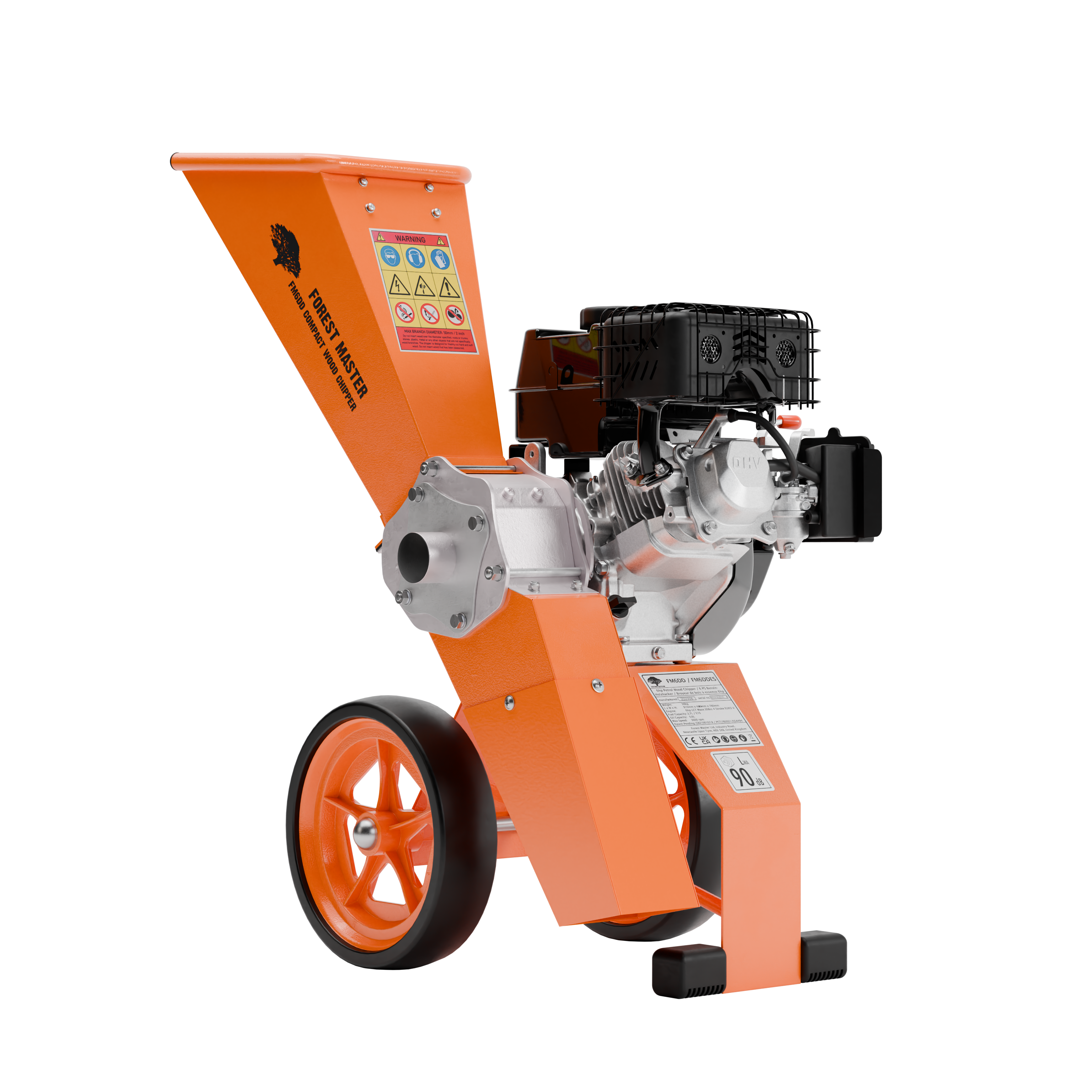 FM6DD-MUL Petrol Garden Shredder Mulcher Chipper – Compact 6HP