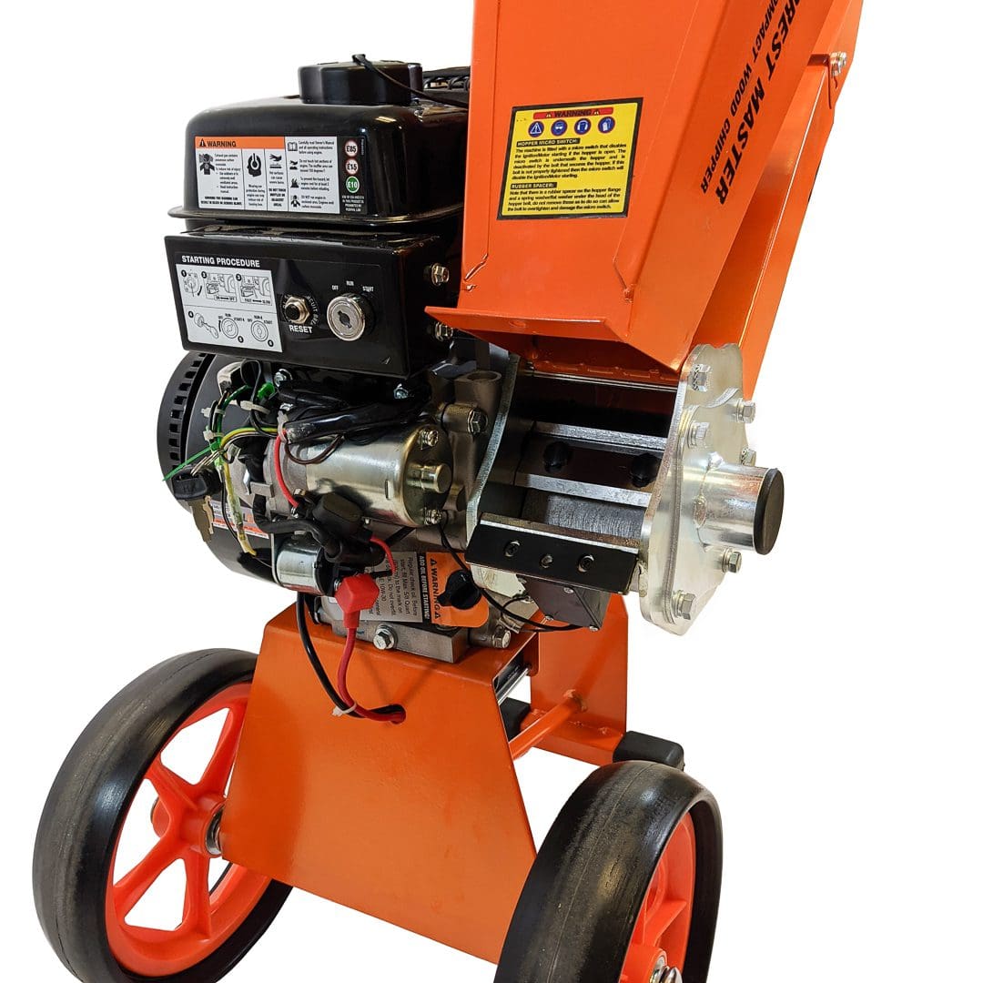 Electric Start Petrol Wood Chipper – Compact 6HP FM6DDES