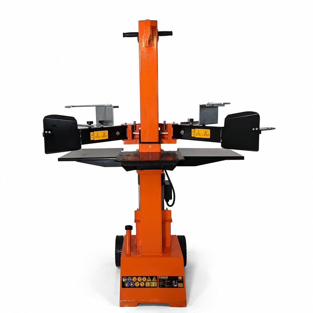 8 Ton Electric Log Splitter - Work Bench & Guard FM8