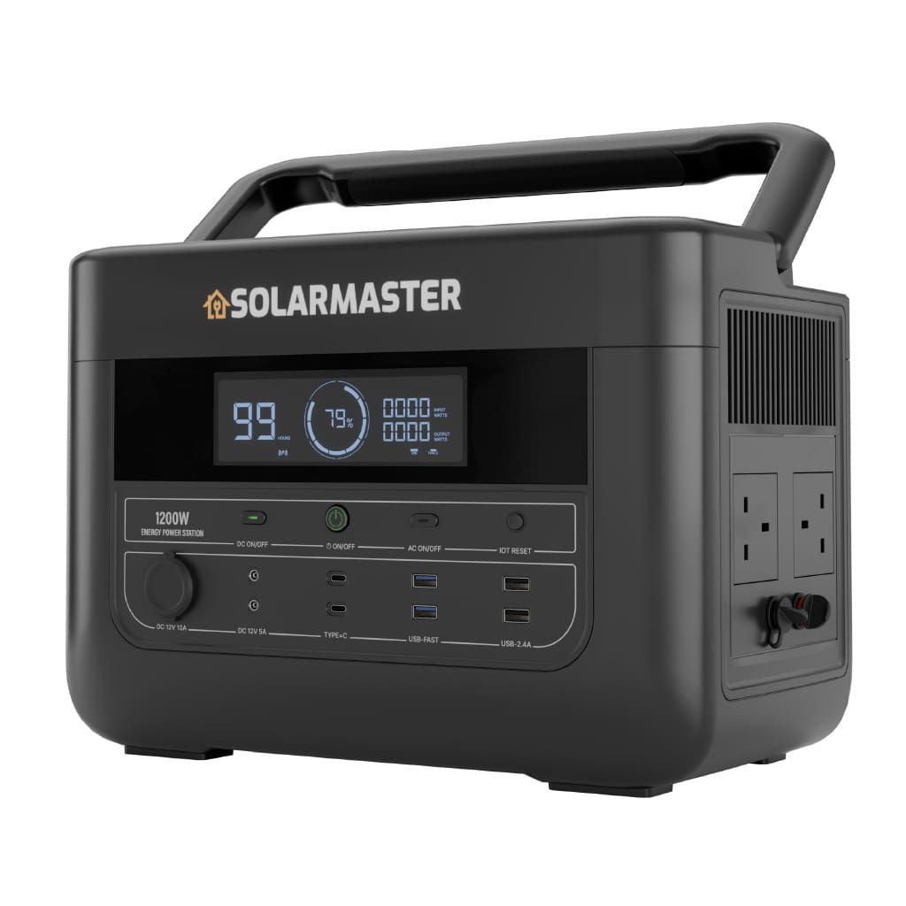 Solar Master GEN-1200 ‘Pathfinder’ Portable Power Station | 912Wh, 1200W (2400W Peak)