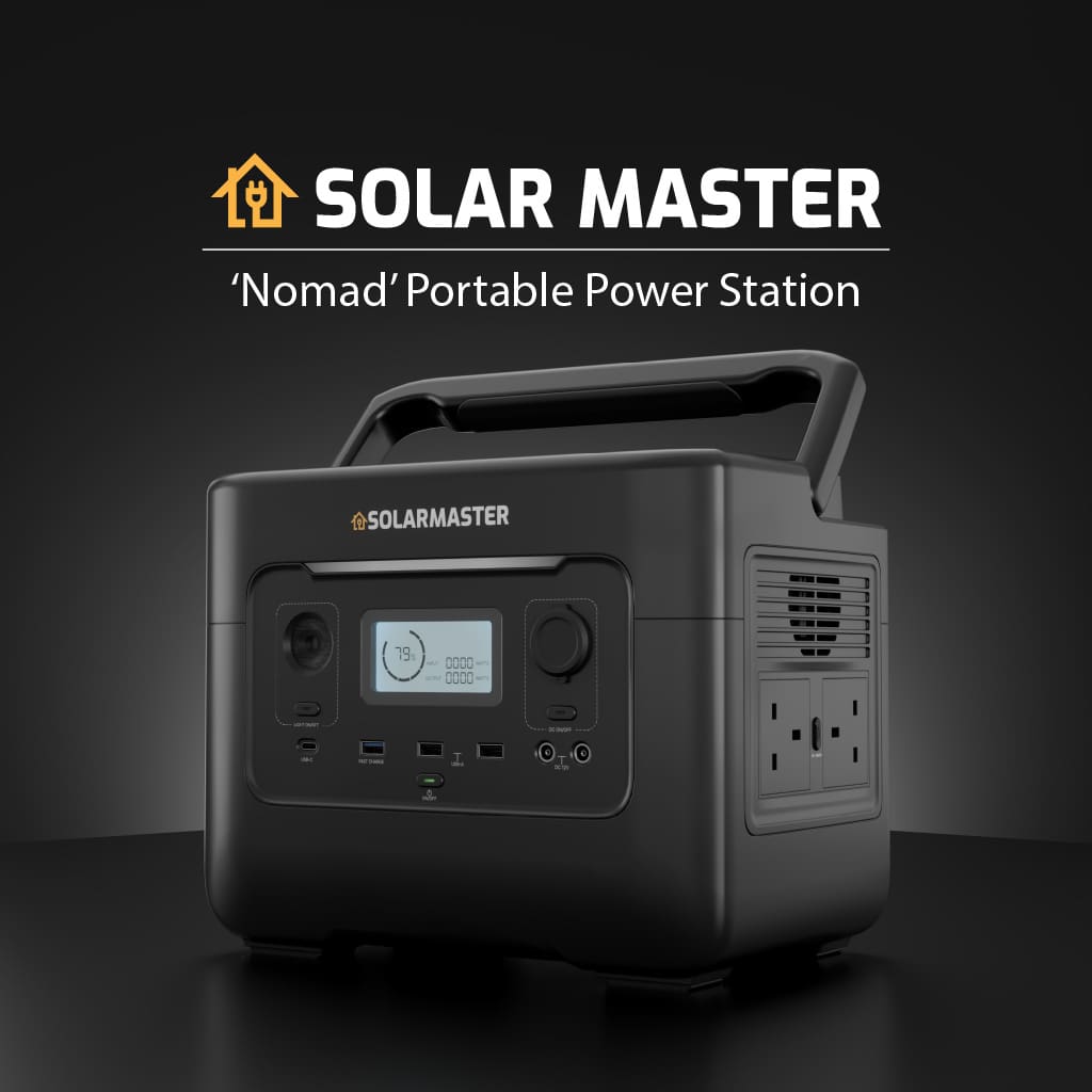 Solar Master GEN-600 ‘Nomad’ Portable Power Station | 576Wh, 600W (1200W Peak)