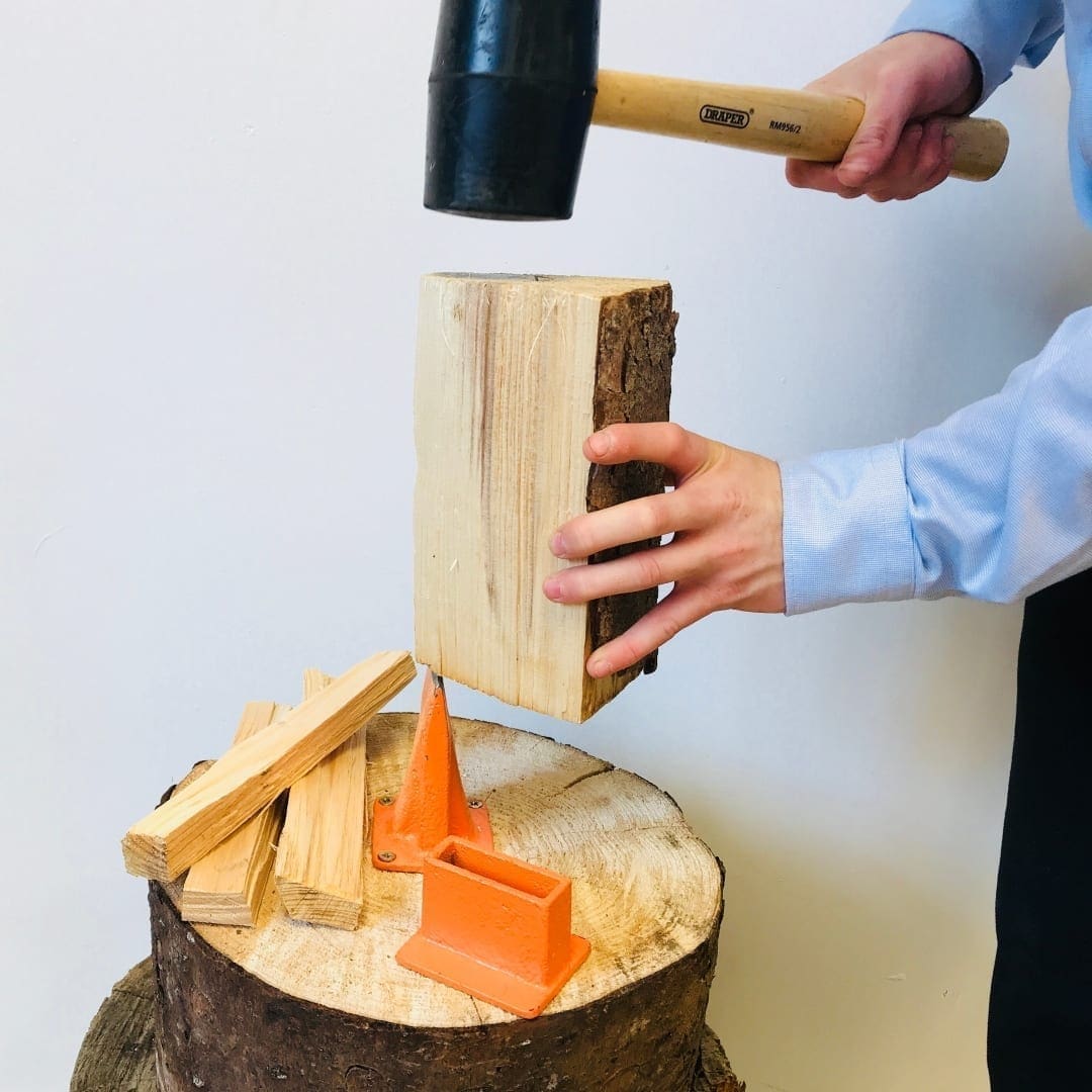 Kindling Axe Duocut Manual Splitter Base Blade Orange