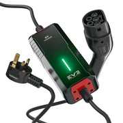 LITE10 Series Type 2 EV Charger | 10A Fixed Current, Plug & Play Simplicity, Weatherproof, UK Plug