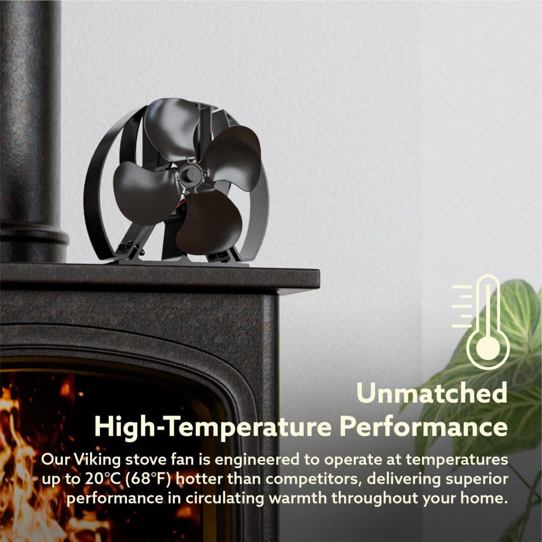 Viking Stove Fan - World's First Fully Heated Stove Fan & Aroma Experience (Features Kitchen Upgrade)