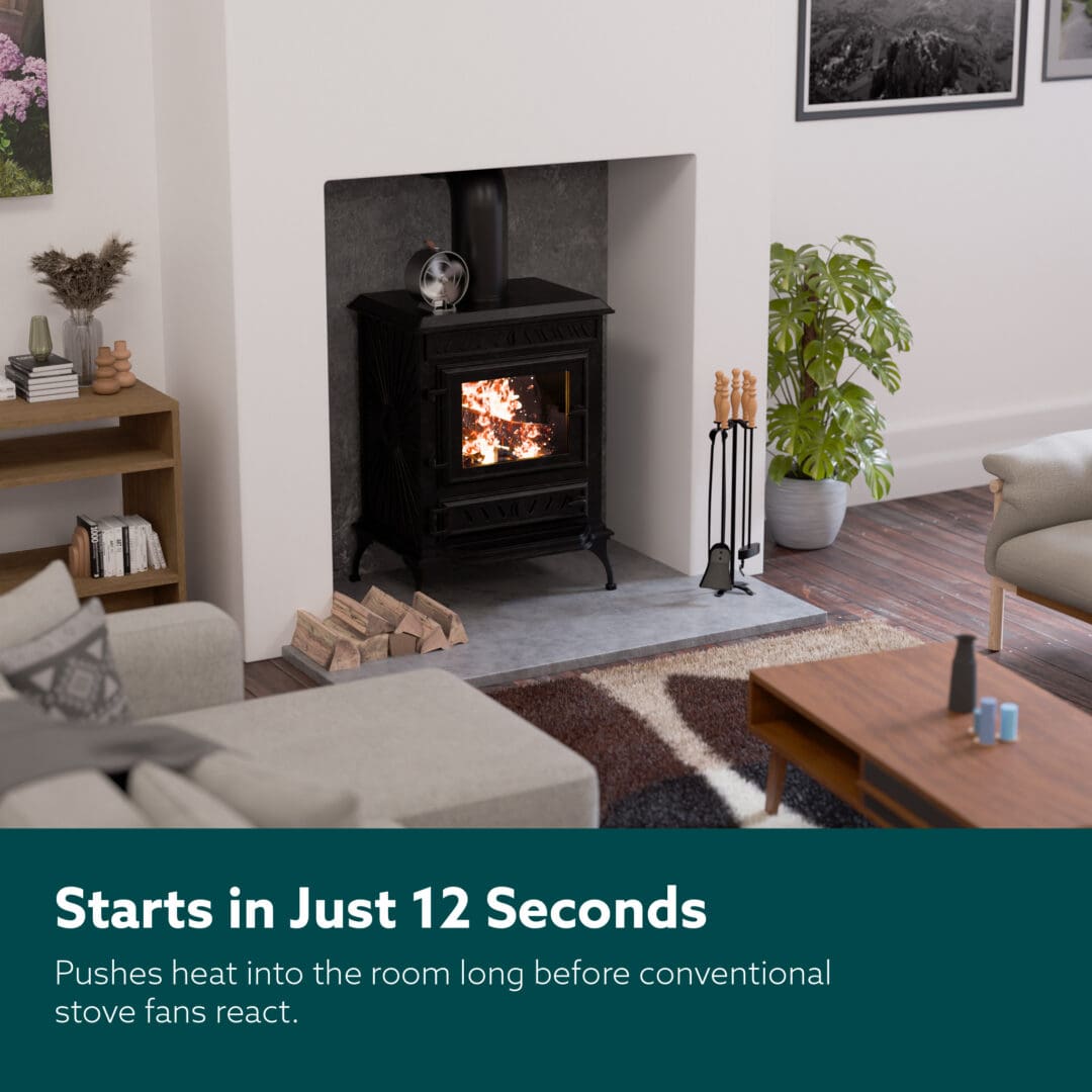 Viking Ember 360° Heat Powered Stove Fan - Patented Premium Wood Burner & Log Burner Eco Fan with In-Built Fragrance System