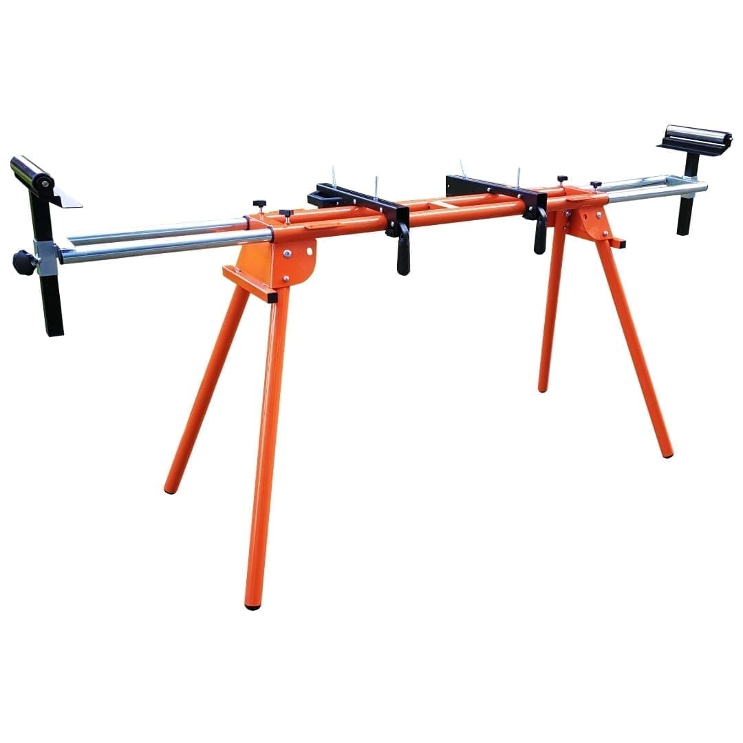 Mitre Saw Stand Workbench with Roller Supports