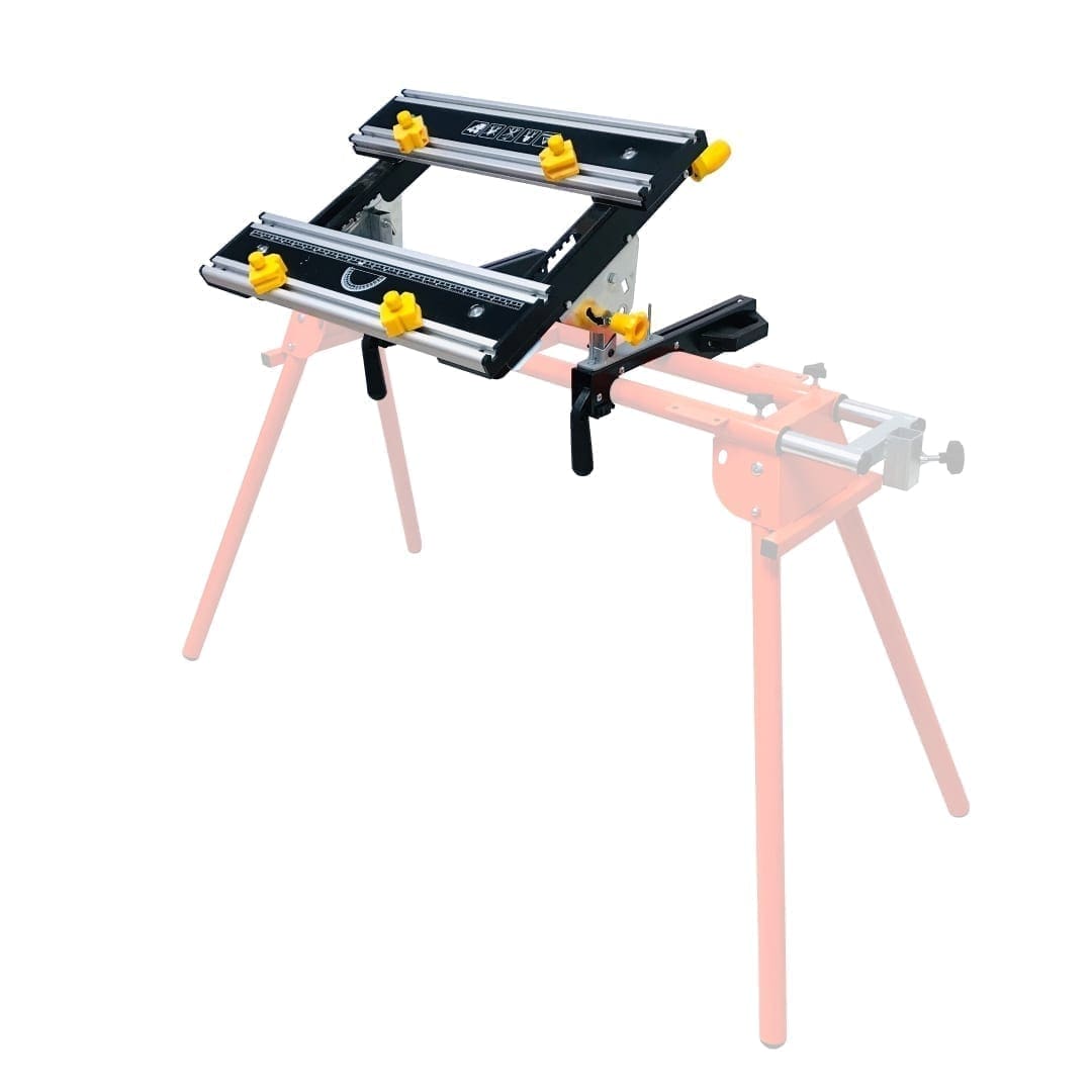 Adjustable Tilting Workbench for Mitre Saw Stands