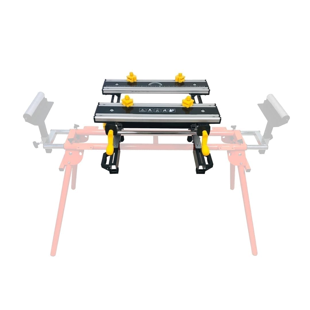 Adjustable Tilting Workbench for Mitre Saw Stands