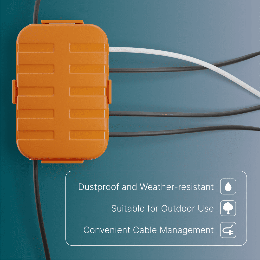 IP54 Weatherproof Outdoor Electrical Box - All-Weather Protection for Garden & Outdoor Electrics