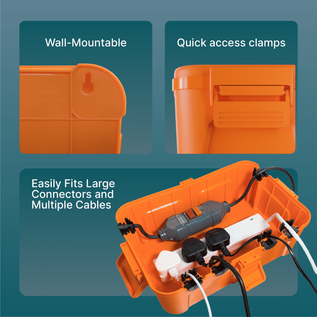 IP54 Weatherproof Outdoor Electrical Box - All-Weather Protection for Garden & Outdoor Electrics