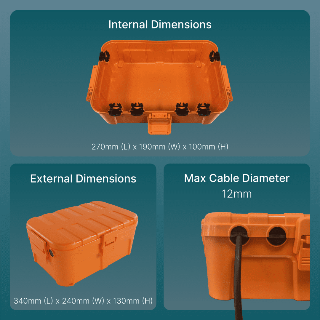 IP54 Weatherproof Outdoor Electrical Box - All-Weather Protection for Garden & Outdoor Electrics