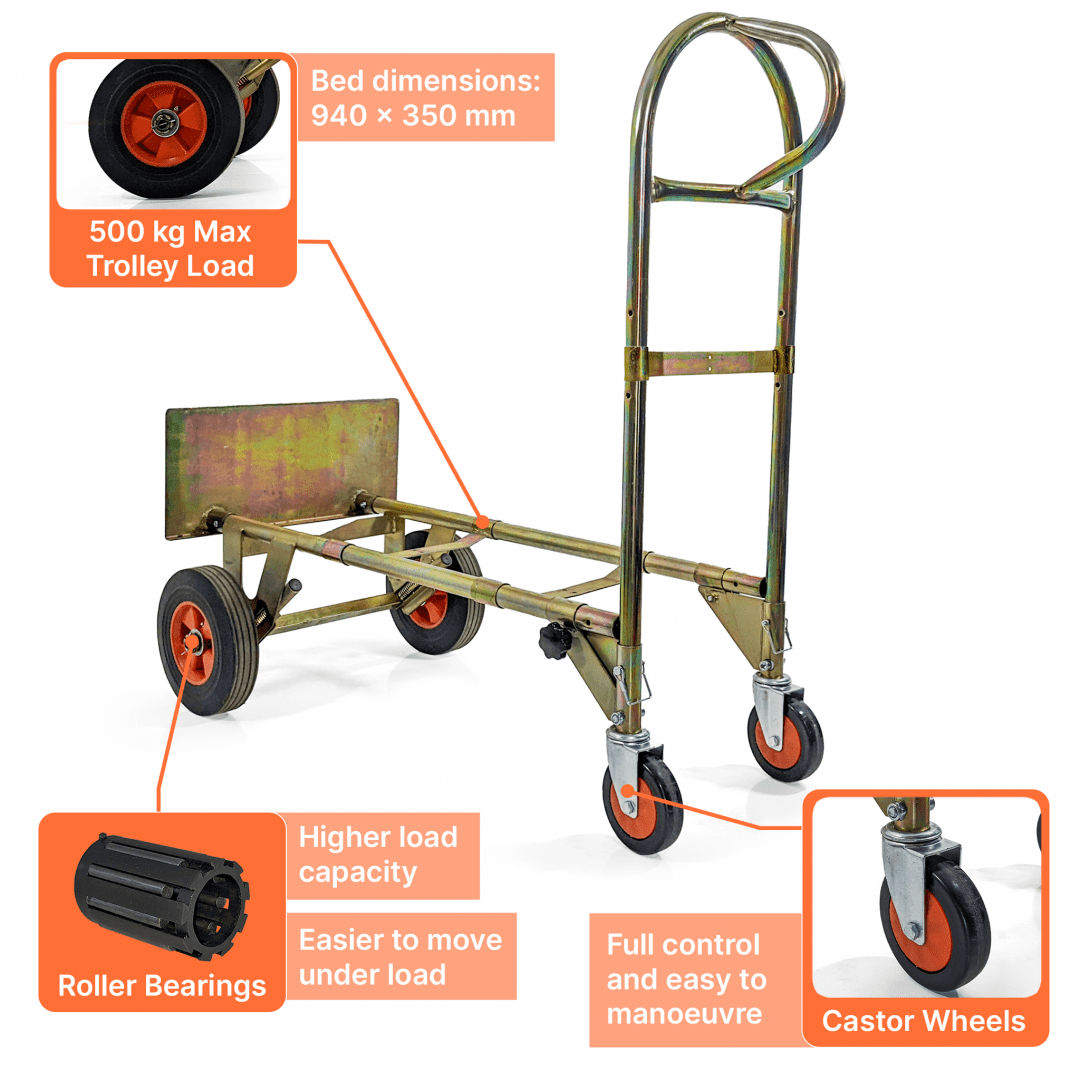 Zero Pro Hand Truck - Sack Barrow & Platform Trolley