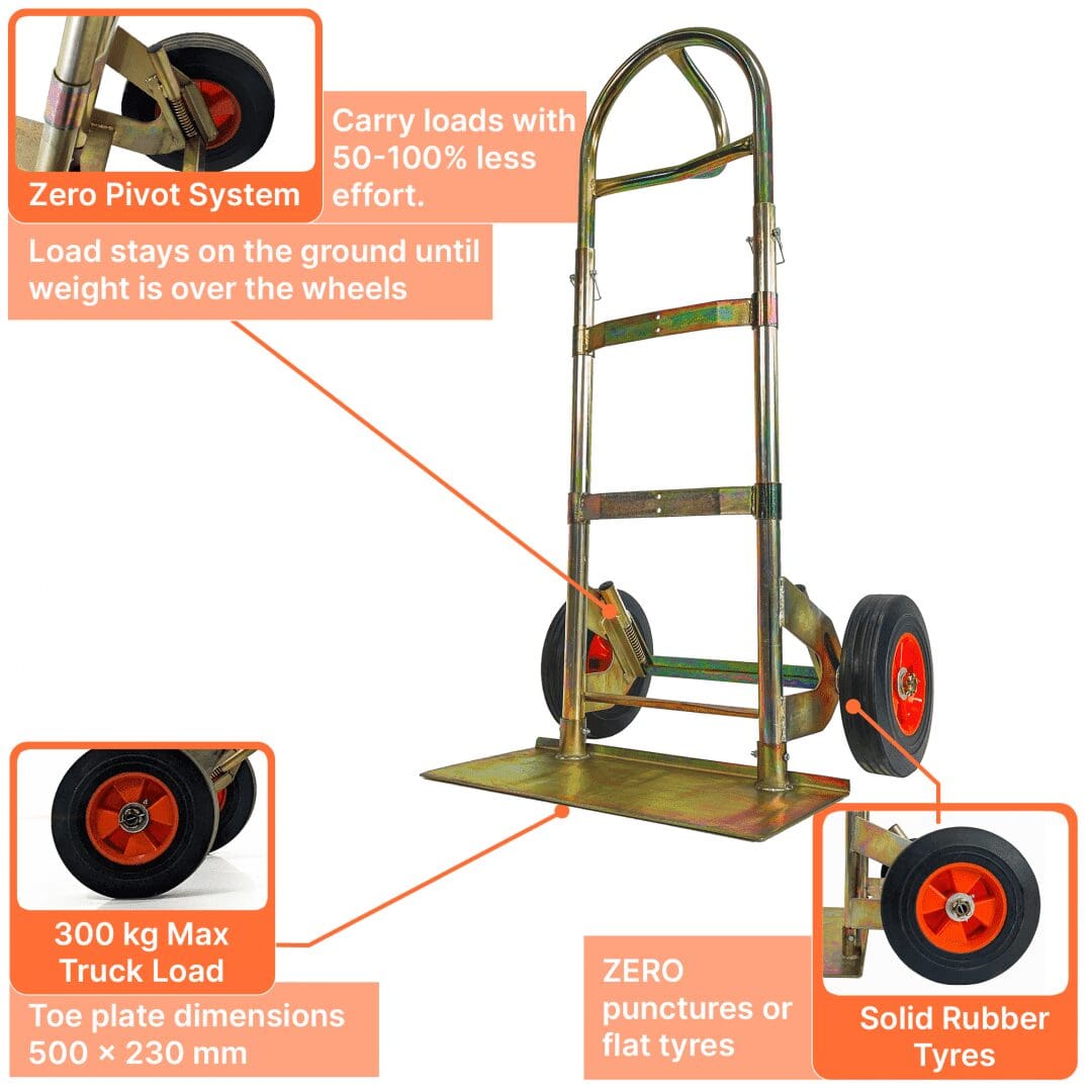 Zero Pro Hand Truck - Sack Barrow & Platform Trolley
