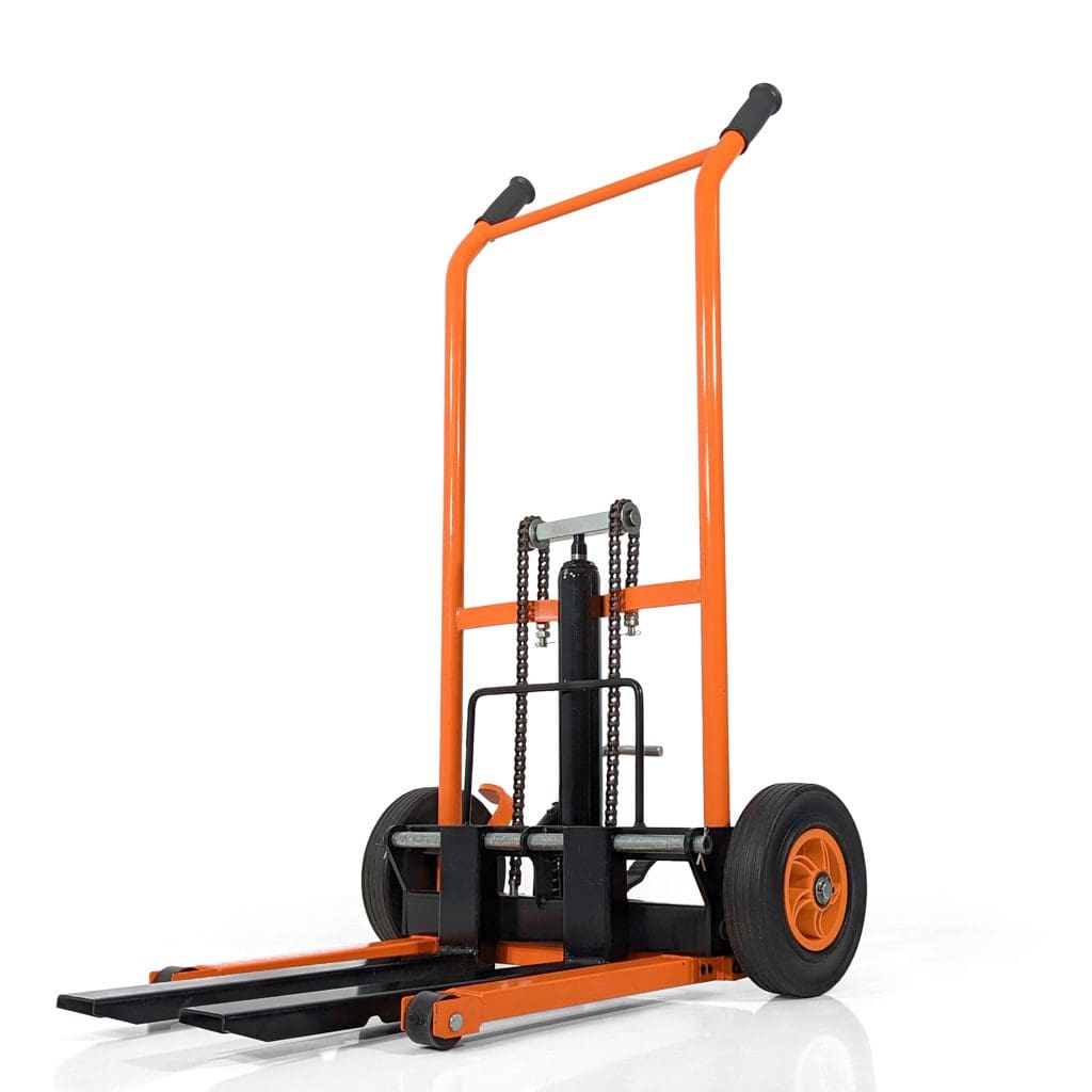 High Lift Folding Pallet Truck 200KG - Manual Stacker & Keg Lifter - Lift Height 92cm