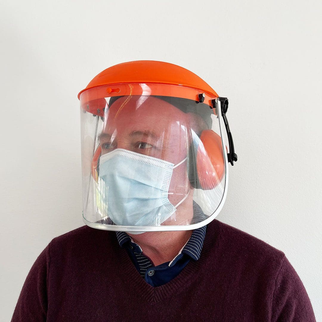 Ear Defenders and Polycarbonate Faceshield Visor