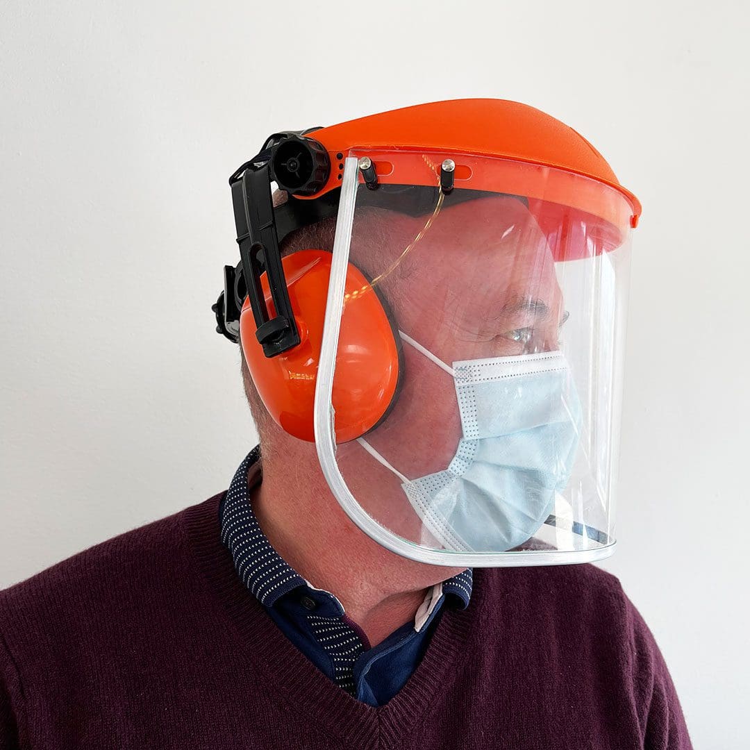 Ear Defenders and Polycarbonate Faceshield Visor