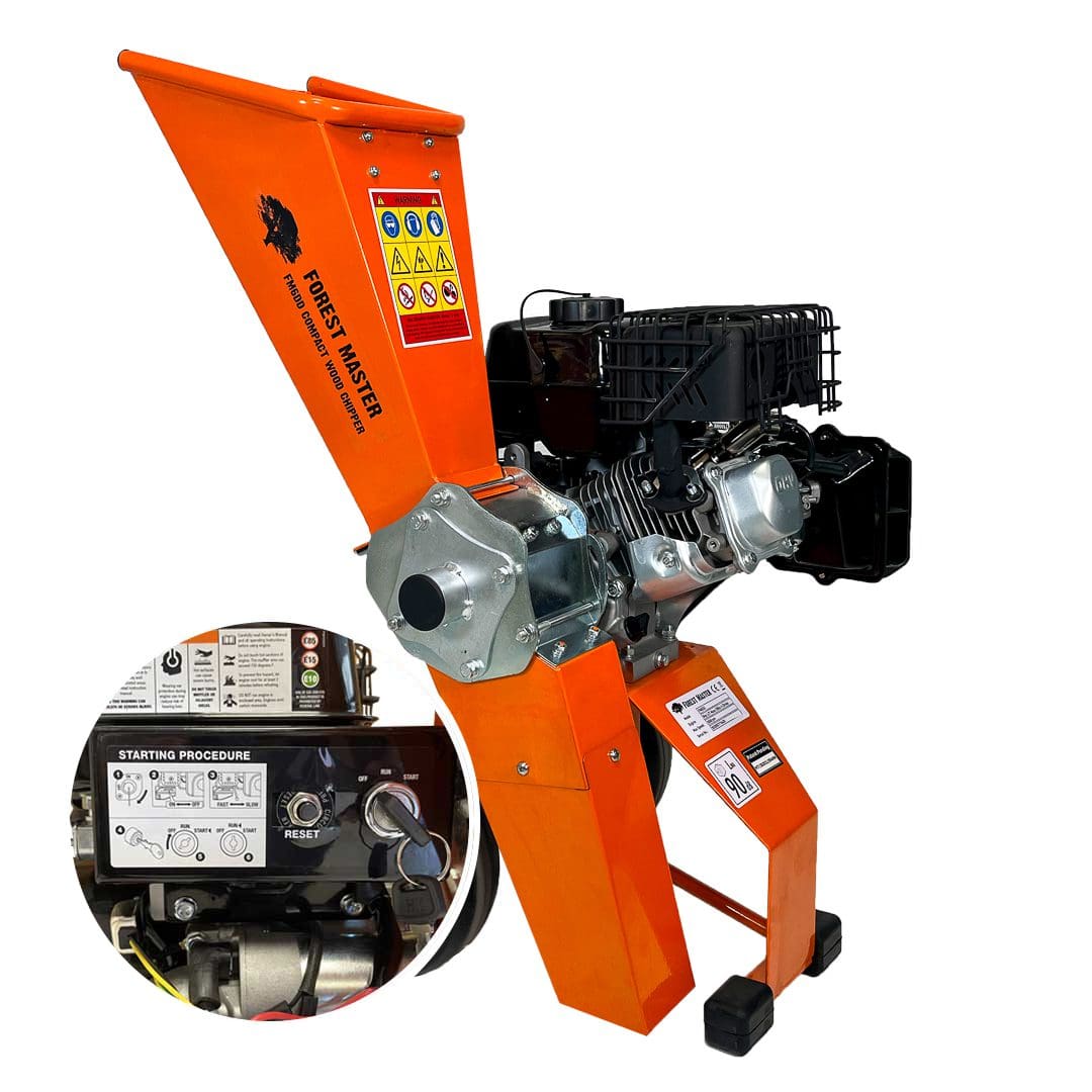 6HP Electric Start Petrol Garden Shredder & Chipper FM6DDES-MUL