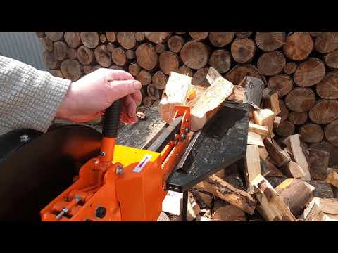 Rapid Fire Electric Kinetic Log Splitter - Fast Fire 6 Ton Splitting