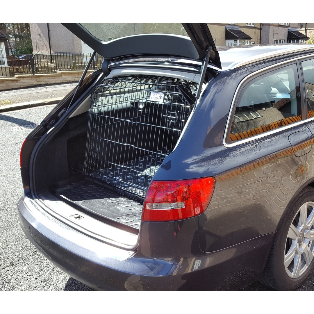 AUDI A4 AVANT 2008 ONWARDS DOG CAGE SLOPED FRONT GUARD PUPPY CRATE CARRIER 